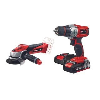 EINHELL TE-CD 18/2 + TE-AG 18/2 Li 2x1,5Ah akkus szett