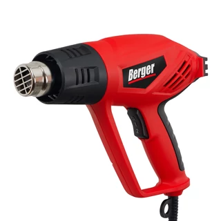 BERGER hőlégfúvó kétfokozatú 2000W/230V készlet 10r. kofferben HG 20-550 PC