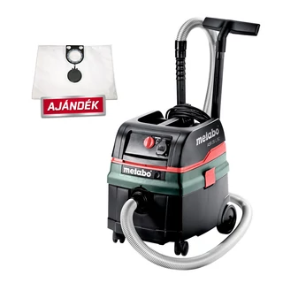METABO ASR 25 L SC porszívó 602024000 + ajándék 5db vlies porzsák 25/35l