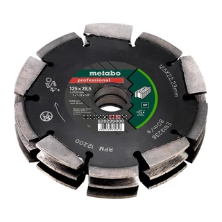 METABO gyémánt marótárcsa 3 soros 125x22,23mm 628299000