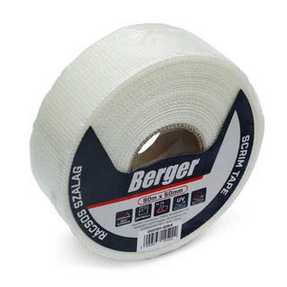 BERGER öntapadó rácsos gipszkarton szalag 90mx50mm