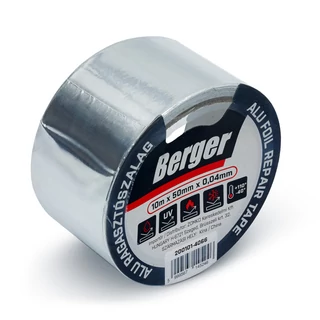 BERGER hőtükrös alu ragasztószalag 10mx50mm/0,04mm