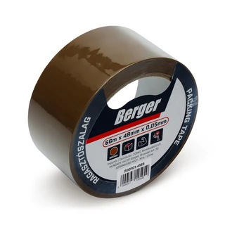 BERGER csomagoló ragasztószalag 66mx48mm/0,048mm barna