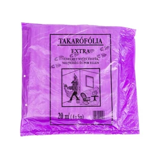 LZ takarófólia PE 20m2 (4x5m) 8mikron piros