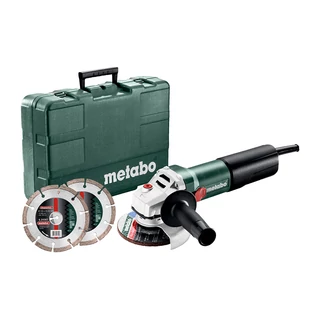 METABO WQ 1100-125 sarokcsiszoló kofferben 610035510 + 2db gyémánttárcsa