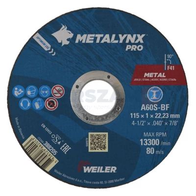 METALYNX PRO METAL vágókorong 125x1,2x22,2 A46T-BF