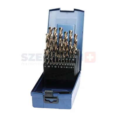 BOHRCRAFT csigafúró készlet HSS-E Co5 25r. 1,0-13,0/0,5 KE13 ABS-Box