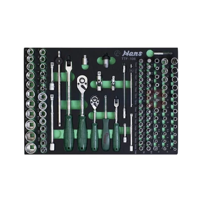 HANS 1/4 "+ 3/8" dugókulcskészlet 108r. TTF-108 fiókmodul