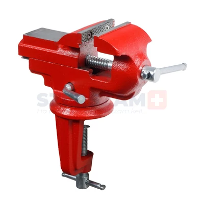 BERGER műszerész satu forgózsámolyos, kengyeles 60mm