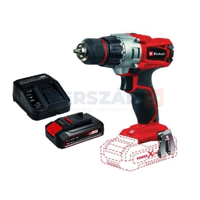 EINHELL TE-CD 18/2 Li-Solo fúró-csavarozó 4513833 + PXC Li akku+töltő 18V 2,5Ah Starter Kit 45120