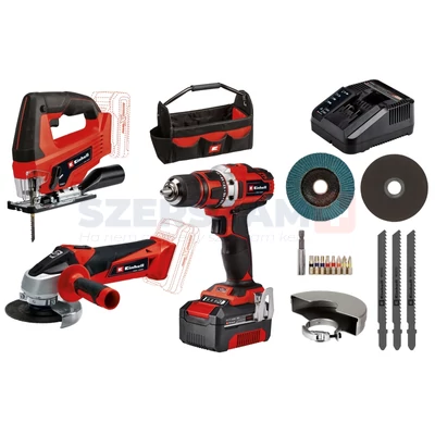 EINHELL TE-TK 18/3 Li Kit (JS+CD+AG) akkus gép szett 4257241
