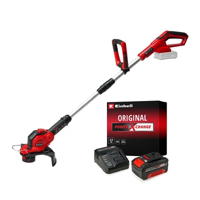 EINHELL GE-CT 18/28 Li E Solo akkus fűszegélynyíró 3411242 + PXC Li akku+töltő 18V 4,0Ah Starter Kit 4512042 (Tavaszi akciós csomag)