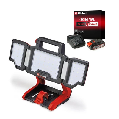 EINHELL TP-CL 18/3000 Li - Solo Professional akkus lámpa/reflektor 4514172 - PXC Li akku+töltő 18V 2,5Ah Starter Kit 4512097 (Tavaszi akciós csomag)
