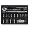 WIHA 1/4" dugókulcskészlet 16r. 4-14 mm fiókmodul 333-91/No.44683