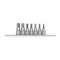 HANS 3/8" imbusz bit-dugókulcsfej készlet 7r. SW4-SW12 36026-7C