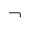 WIHA imbuszkulcs SW2,5x57 350/No.01123