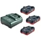 METABO Basic-Set akku: 3x3,1Ah LiHD + töltő ASC30-36 685076000