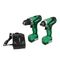 HITACHI KC10 DML akkus fúró + ütvecsavarozó szett 10,8V 2x1,5Ah Li-ion (DS10DAL+WH10DAL)