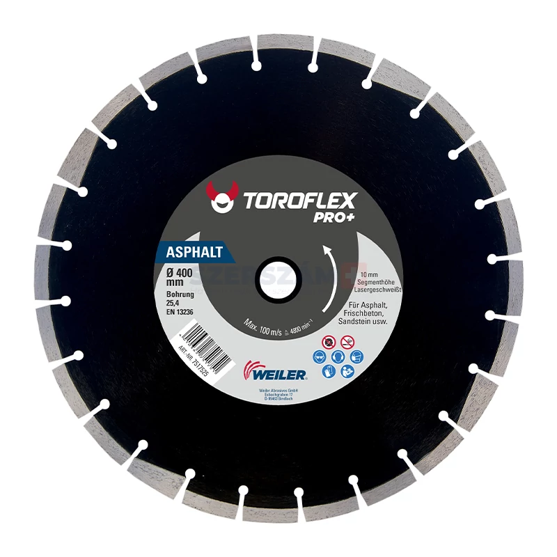 TOROFLEX Aszfalt gyémánttárcsa 300x25,4/SH10