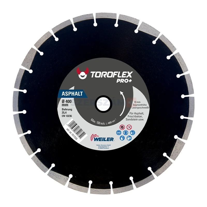 TOROFLEX Aszfalt gyémánttárcsa 300x25,4/SH10