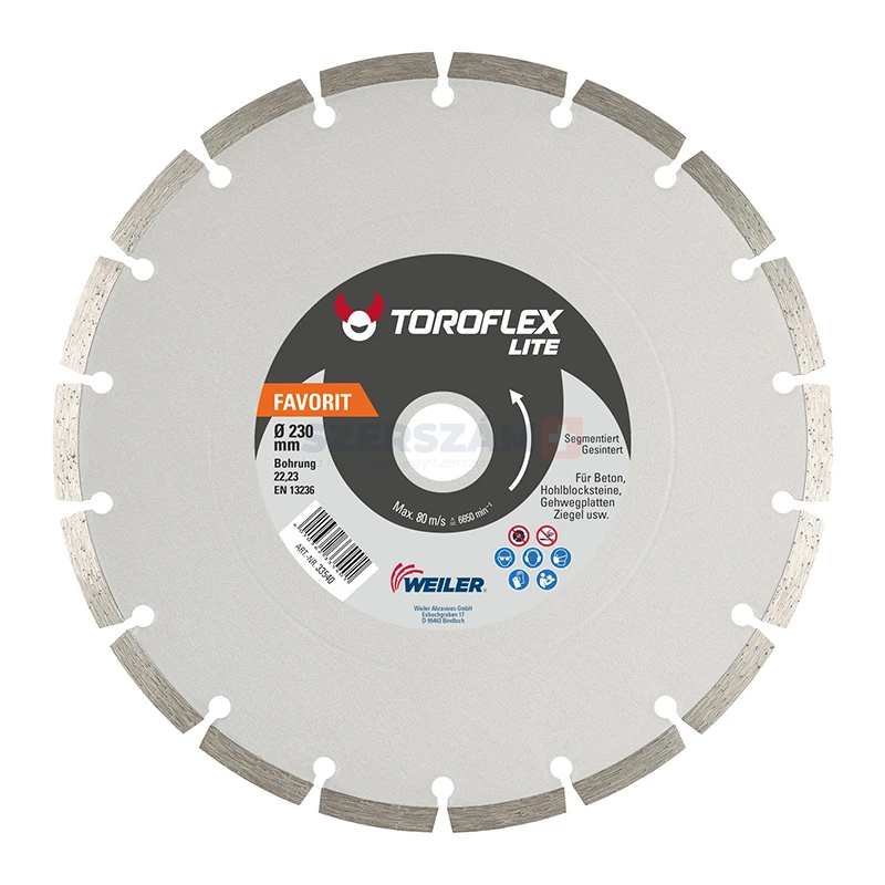 TOROFLEX FAVORIT SINTER gyémánttárcsa 150x22,2/SH8