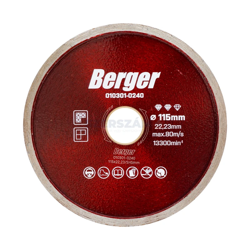 BERGER csempe gyémánttárcsa 115x22,23/SH5mm