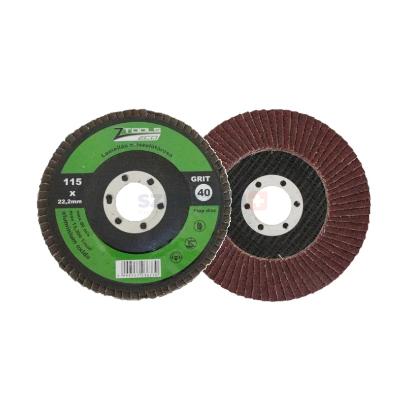 Z-TOOLS lamellás csiszolótányér F27 egyenes 115x22,2 P40A