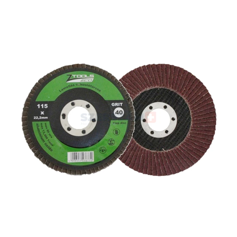 Z-TOOLS lamellás csiszolótányér F27 egyenes 115x22,2 P40A