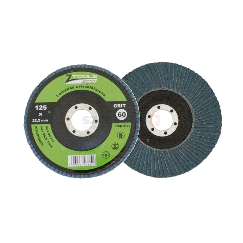 Z-TOOLS INOX lamellás csiszolótányér F27 egyenes 115x22,2 P60Z