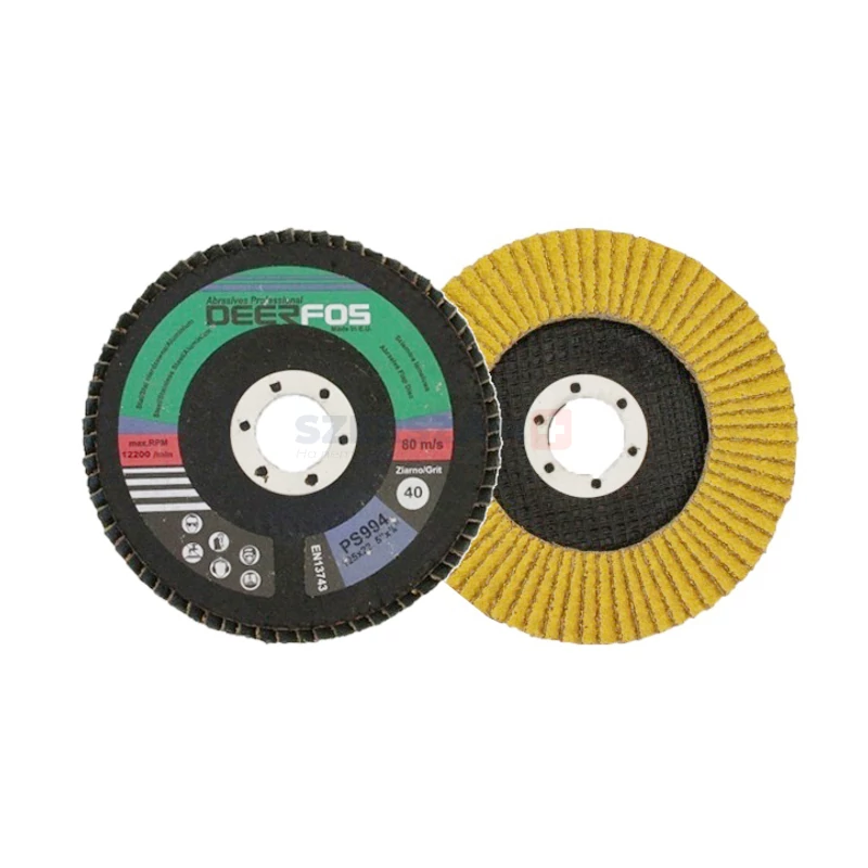 DEERFOS Ceramic lamellás csiszolótányér F29 kúpos PS994 125x22,2 P80CER CoolCut