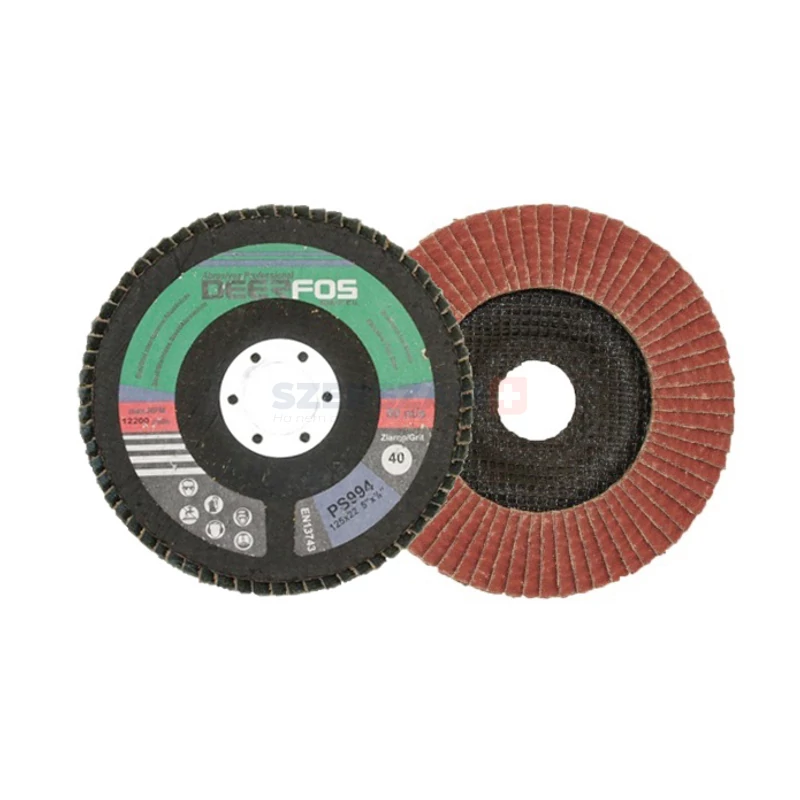 DEERFOS Ceramic lamellás csiszolótányér F29 kúpos PS992 125x22,2 P80CER CoolCut