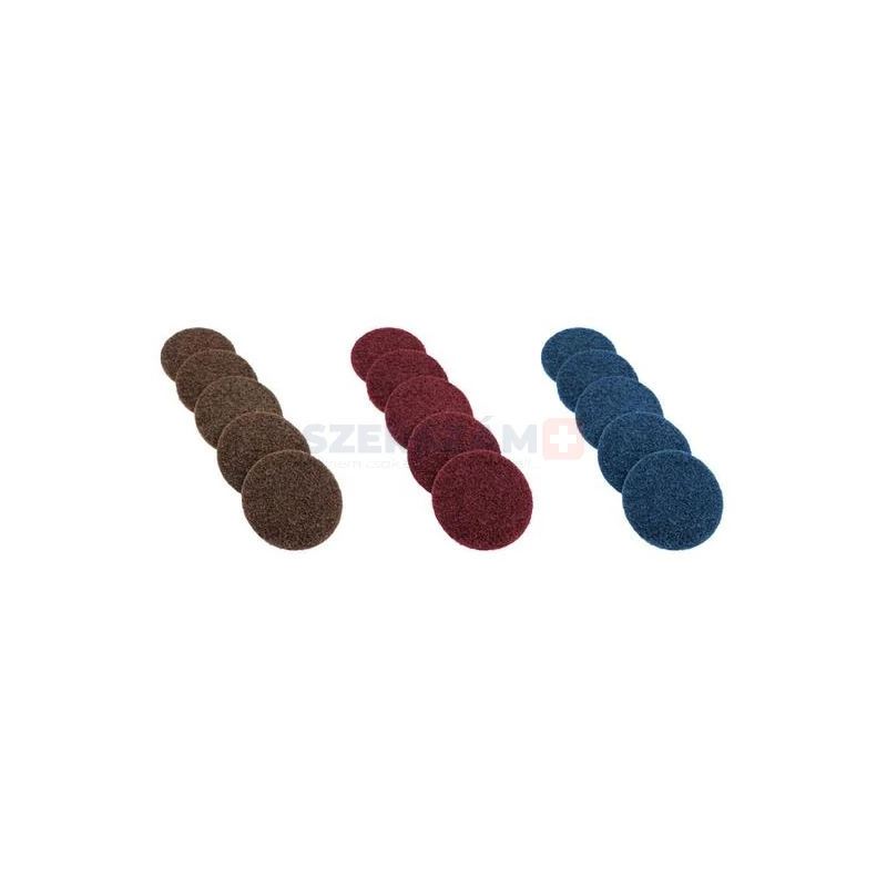 Z-TOOLS gyors rögzítésű vlies tárcsa vörös 75 közepesen finom 5db