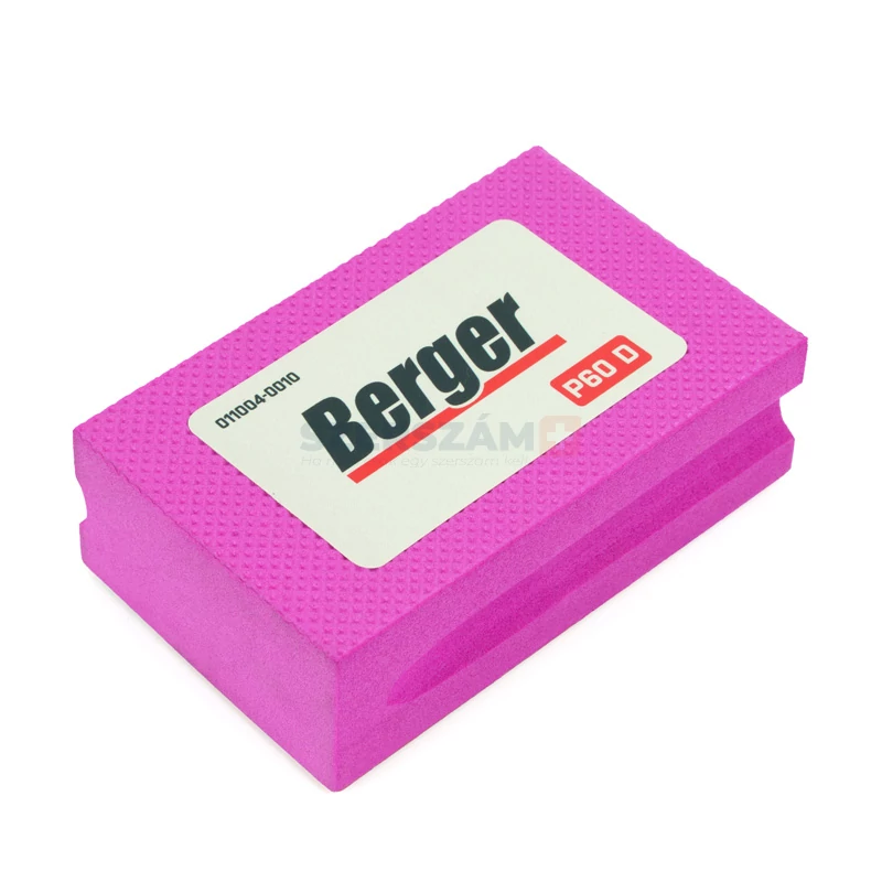 BERGER gyémántszemcsés csiszolószivacs 55x90x25 P60D lila