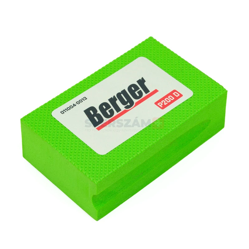 BERGER gyémántszemcsés csiszolószivacs 55x90x25 P200D zöld