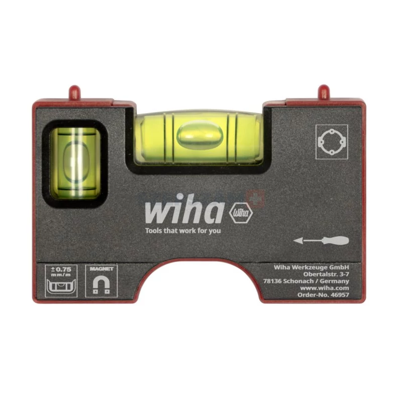 WIHA Pocket Mini villanyszerelő vízmérték 80mm 246/No.46957