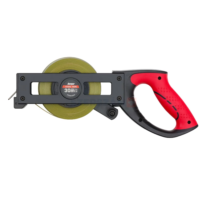 BERGER mérőszalag, nyitott fém ház, acél szalag 30mx12,5mm