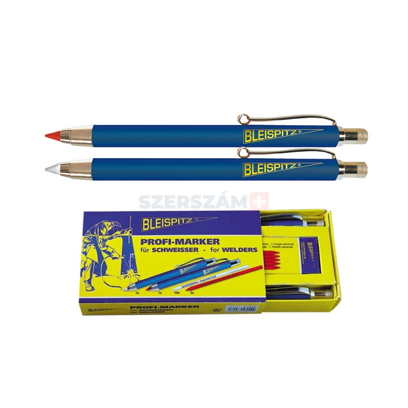 BLEISPITZ hegesztő jelölő készlet 2 töltőceruza + 15 betét No.0440