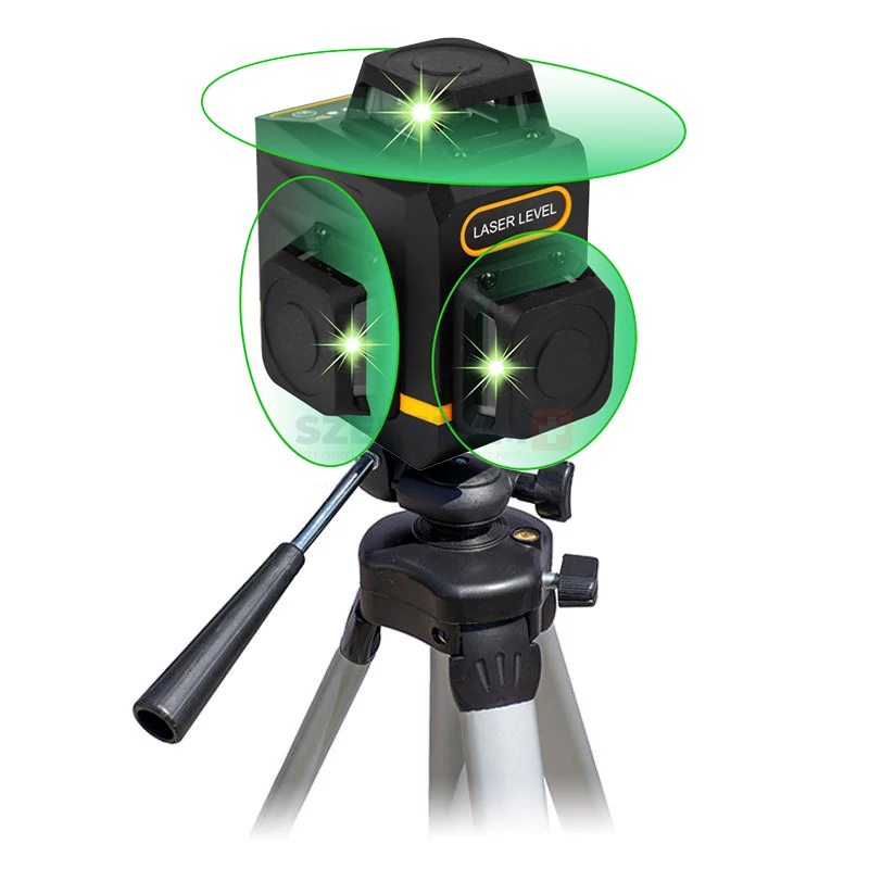 BERGER akkus vonallézer zöld 3x360° 4,0Ah Li-Ion állvánnyal ZNLP363G-3D SET