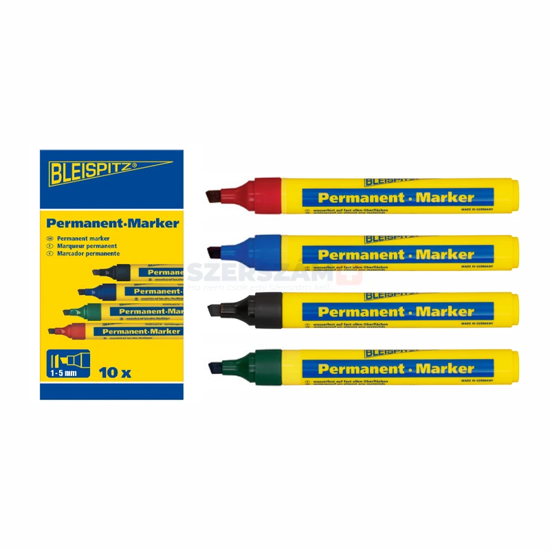 BLEISPITZ jelölőfilc d1,0-5,0mm fekete 10db No.1232