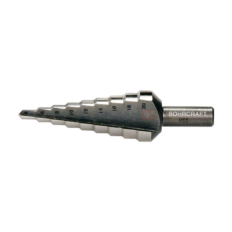BOHRCRAFT lépcsős lemezfúró HSS 4-30/2mm 14 lépcsős No.3A
