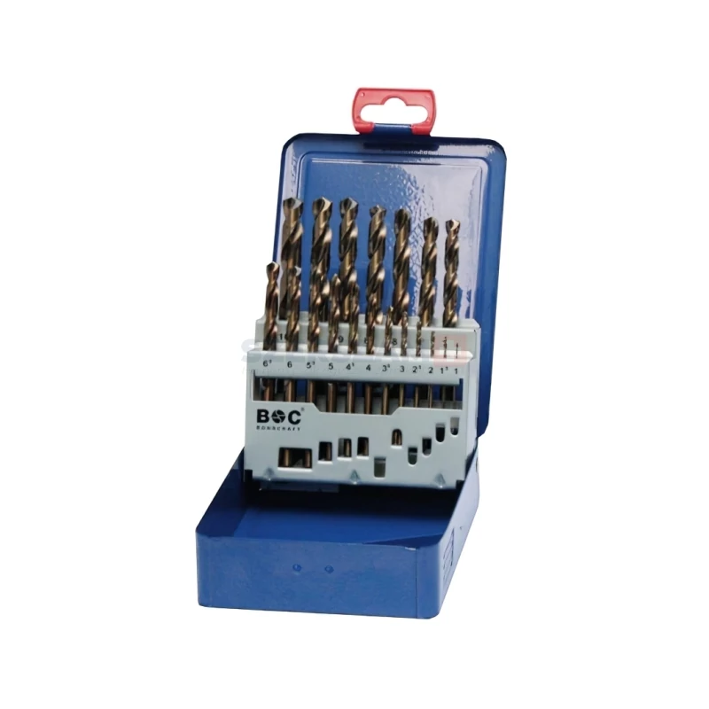 BOHRCRAFT csigafúró készlet HSS-E Co5 19r. 1,0-10,0/0,5 ME10 Metal-Box