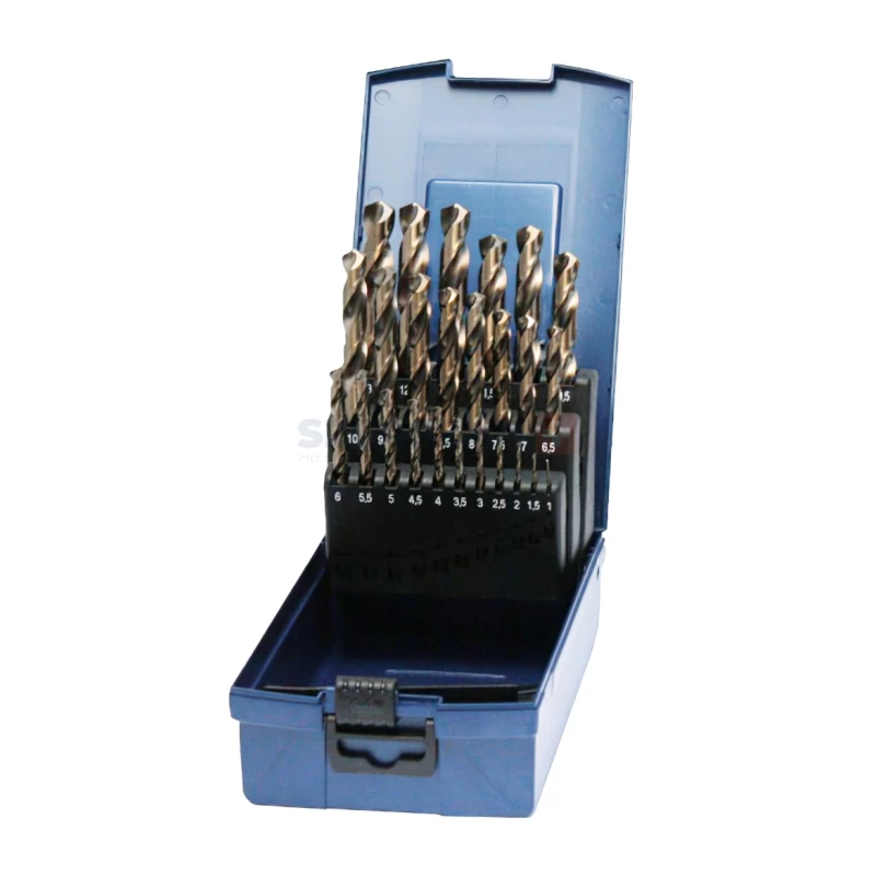 BOHRCRAFT csigafúró készlet HSS-E Co5 25r. 1,0-13,0/0,5 KE13 ABS-Box