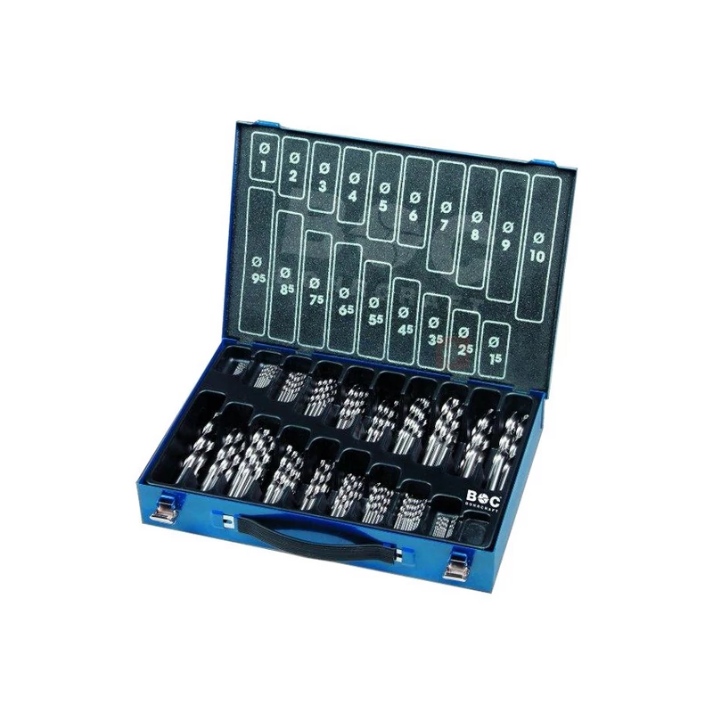 BOHRCRAFT csigafúró készlet HSS-G 170r. 1,0-10,0/0,5 MG170 Metal-Box