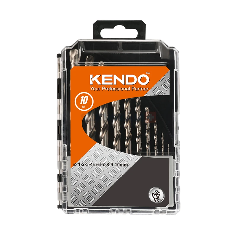 KENDO csigafúró készlet HSS-G 10r. 1,0-10,0/1,0 P-Box No.11603033