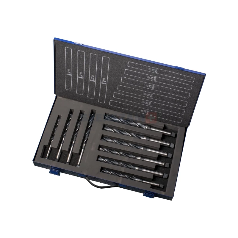 BOHRCRAFT kúposszárú csigafúró készlet HSS 10r. 14,0-30,0 MK10-2 Metal-Box