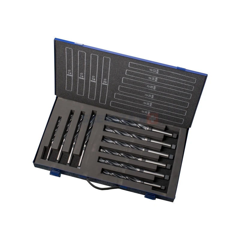 BOHRCRAFT kúposszárú csigafúró készlet HSS 10r. 14,0-30,0 MK10-2 Metal-Box