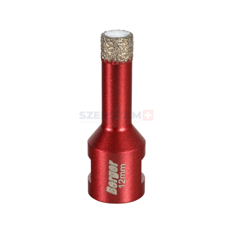 BERGER menetes gyémánt fúrókorona 12x63xSH10mm/M14