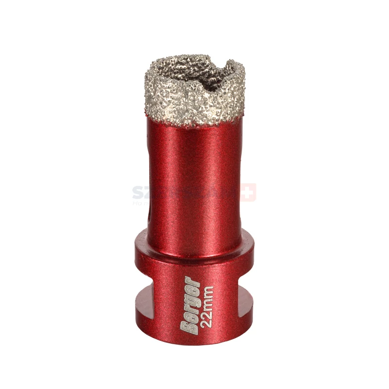 BERGER menetes gyémánt fúrókorona 22x60xSH10mm/M14