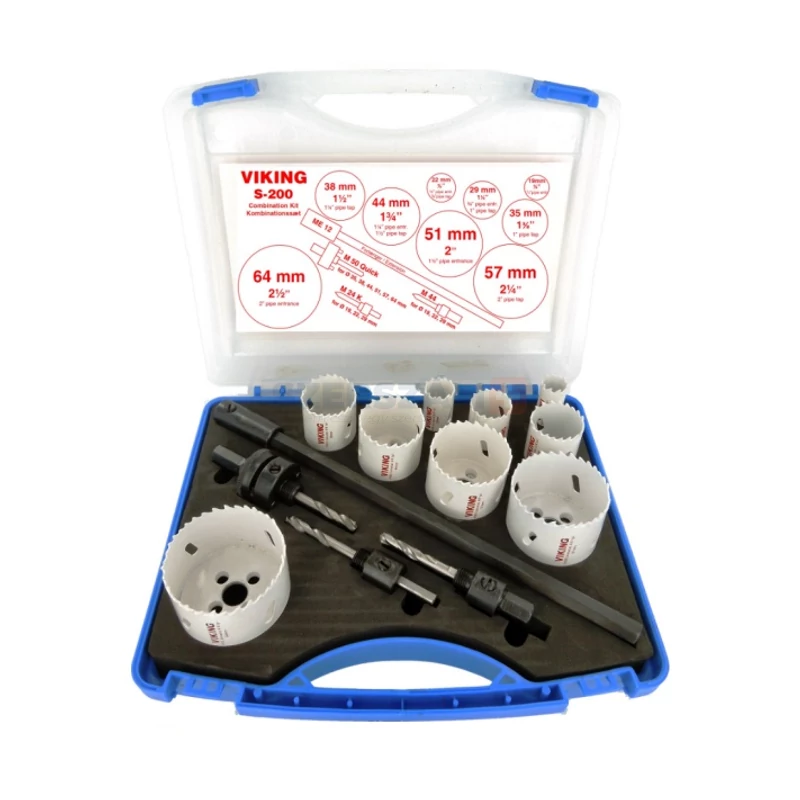 VIKING univerzális körkivágó készlet 13r. 19-64 S-200