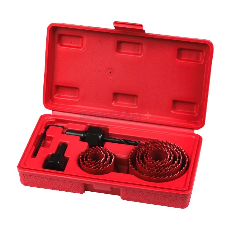 BERGER körkivágó készlet műanyag, fa, gipszkarton 12r. 19-64mm